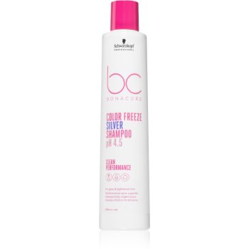 Schwarzkopf Professional BC Bonacure Color Freeze Silver Sampon argintiu pentru parul blond cu suvite - imagine 2